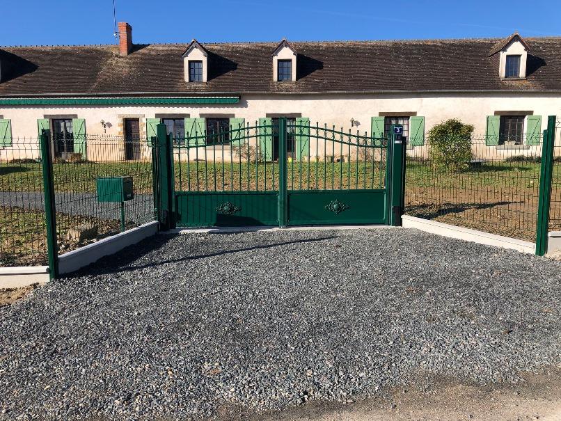 portail battant motorise avec cloture